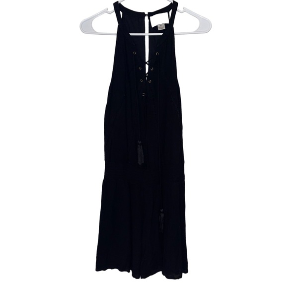 ANTHROPOLOGIE Chloe Oliver Amoret Black Sleeveless Romper Size Medium - Picture 3 of 9